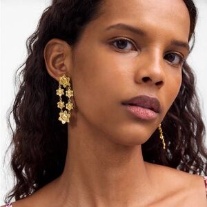 madewell sun medallion drop earrings
